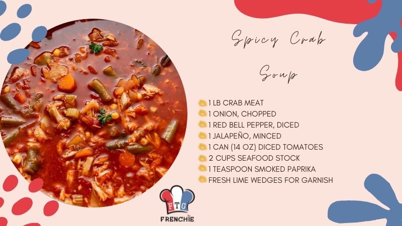 The Image Shows the Ingredients for Spicy Crab Soup